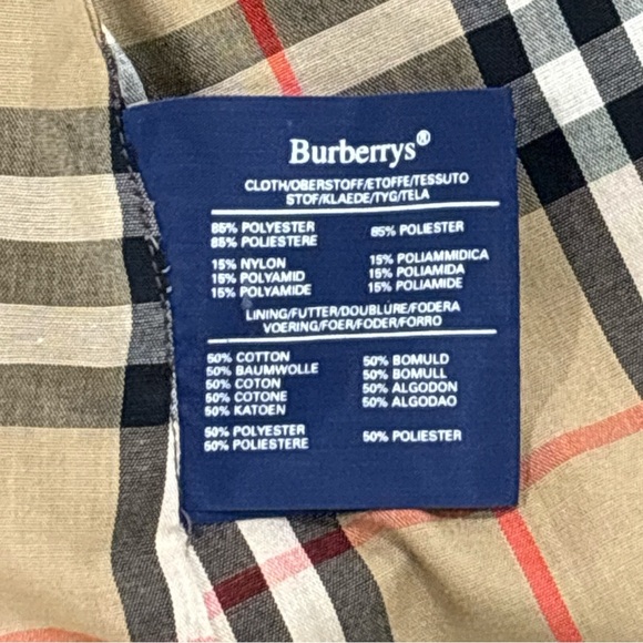 Burberry Women's M/L Trench Coat Nova Check Long Belted Chocolate Brown - Picture 8 of 10